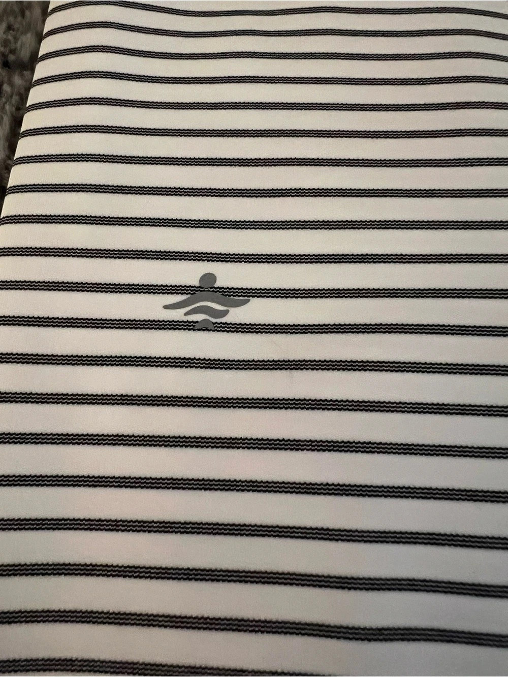 Halara Striped Leggings in White & Black Size XL - Picture 4 of 5